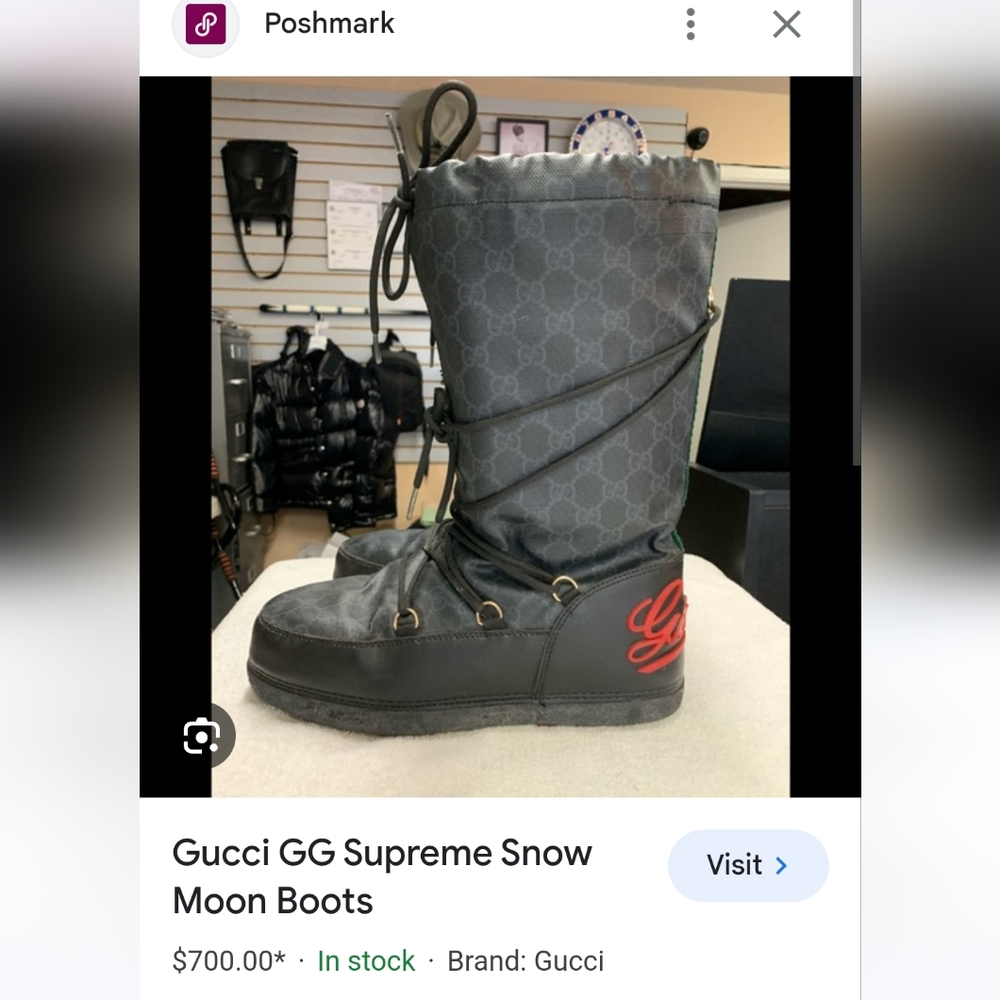 Auth. Gucci Moon Boots - Picture 8 of 8
